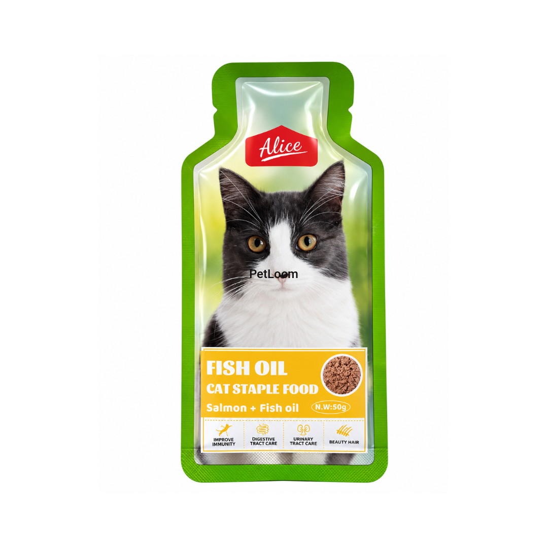 Alice Fish Oil Cat Staple Food Salmon & Fish Oil
