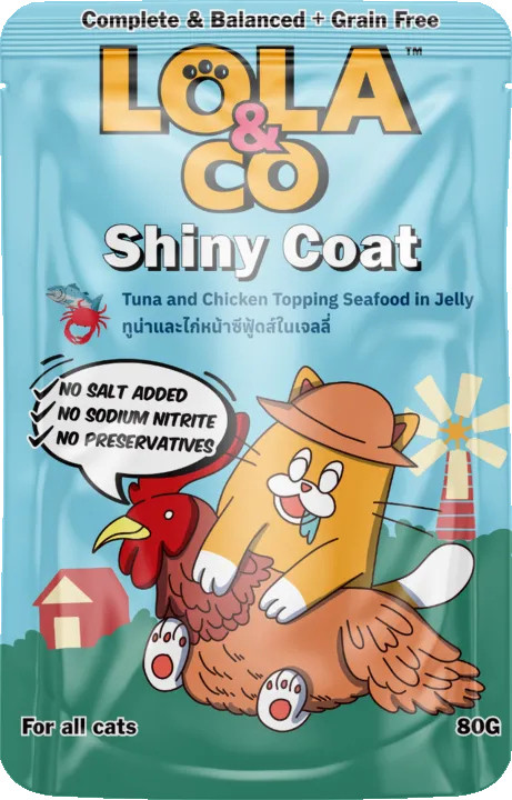 Lola & Co Shiny Coat Tuna and Chicken Topping Seafood in Jelly