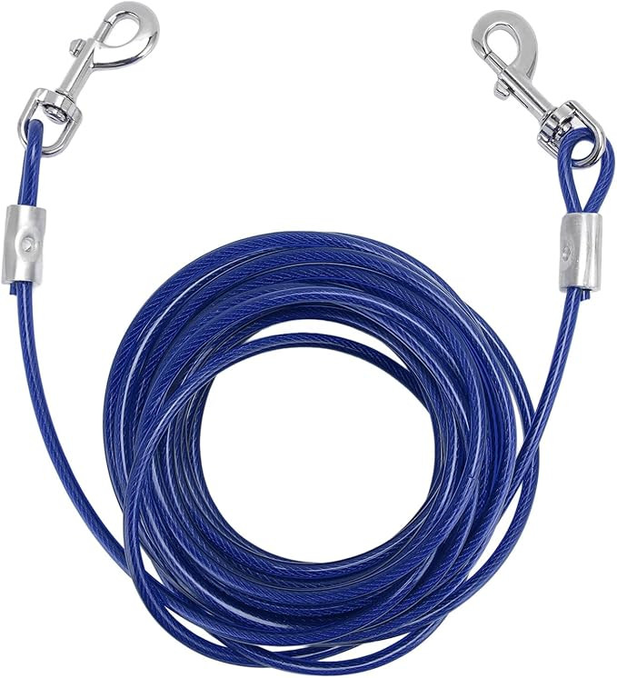 Dog Tie Out Cable - Blue