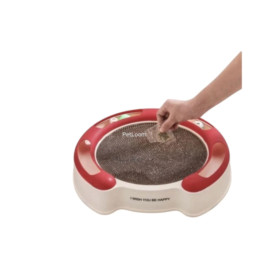Interactive Cat Scratching Toy with Catnip