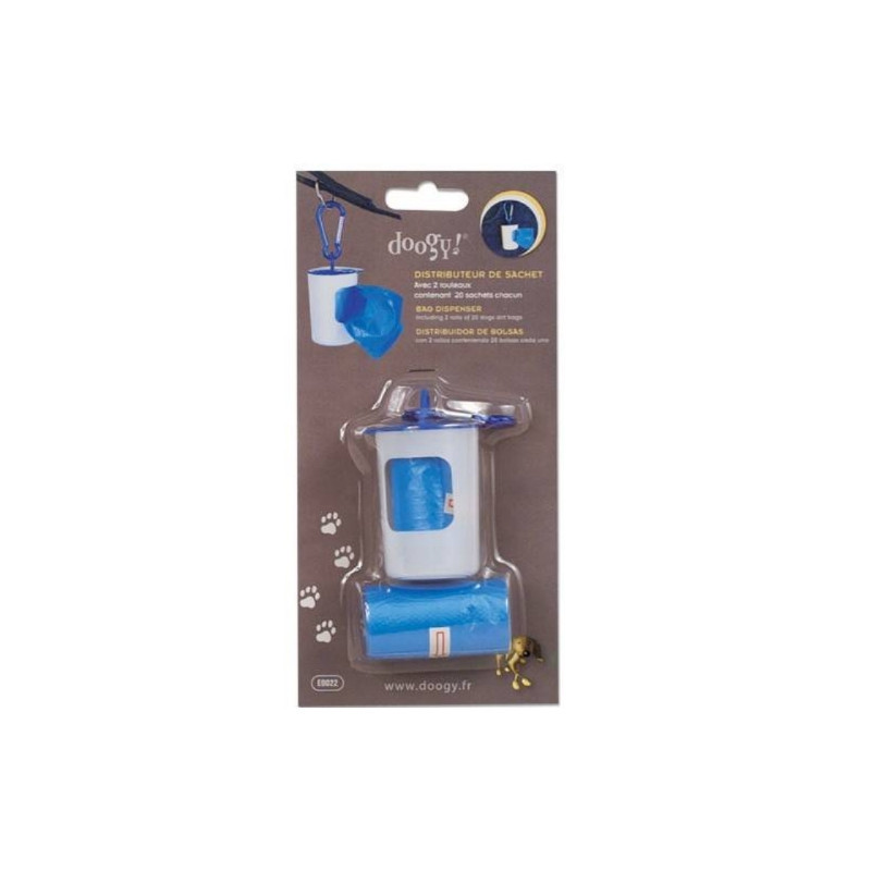 Doogy Waste Bag Dispenser – White & Blue