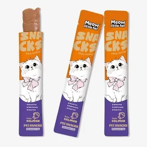 Meow Little Pet Snacks Creamy Salmon Kitty Treats for Cats