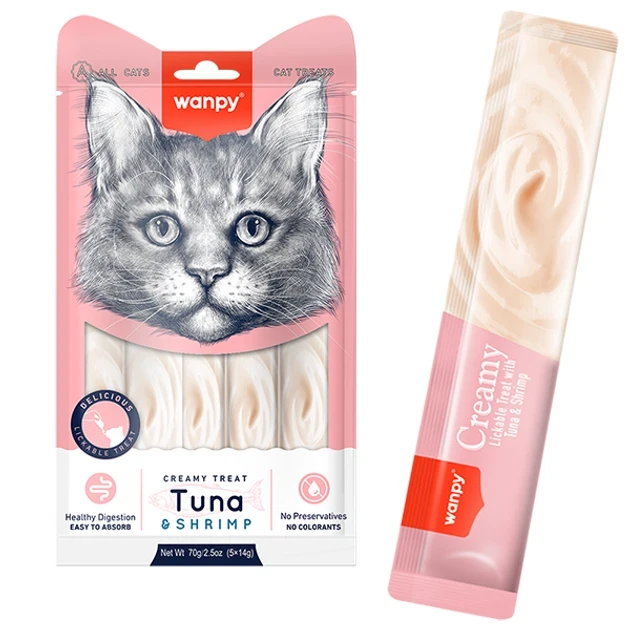 Wanpy Creamy Tuna & Shrimp Lickable Treats