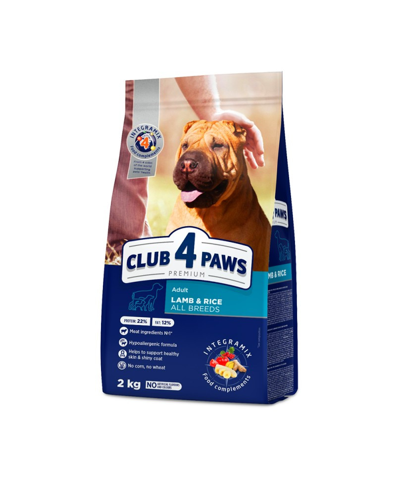 Club 4 Paws Premium For Adult Dogs Of All Breeds Lamb And Rice