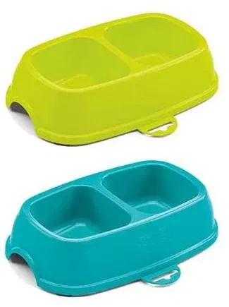 Double-Compartment Pet Feeding Bowl