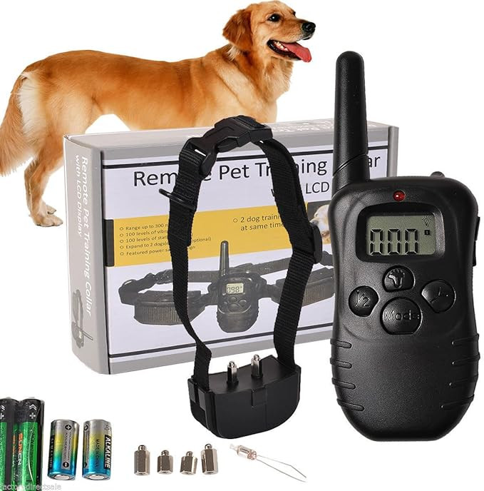 Remote Pet Training Collar with LCD Display for Dogs