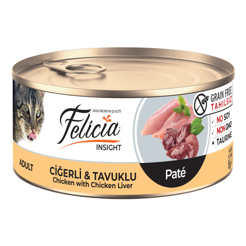 Felicia Grain-Free Chicken & Chicken Liver Pâté Wet Cat Food (Adult)