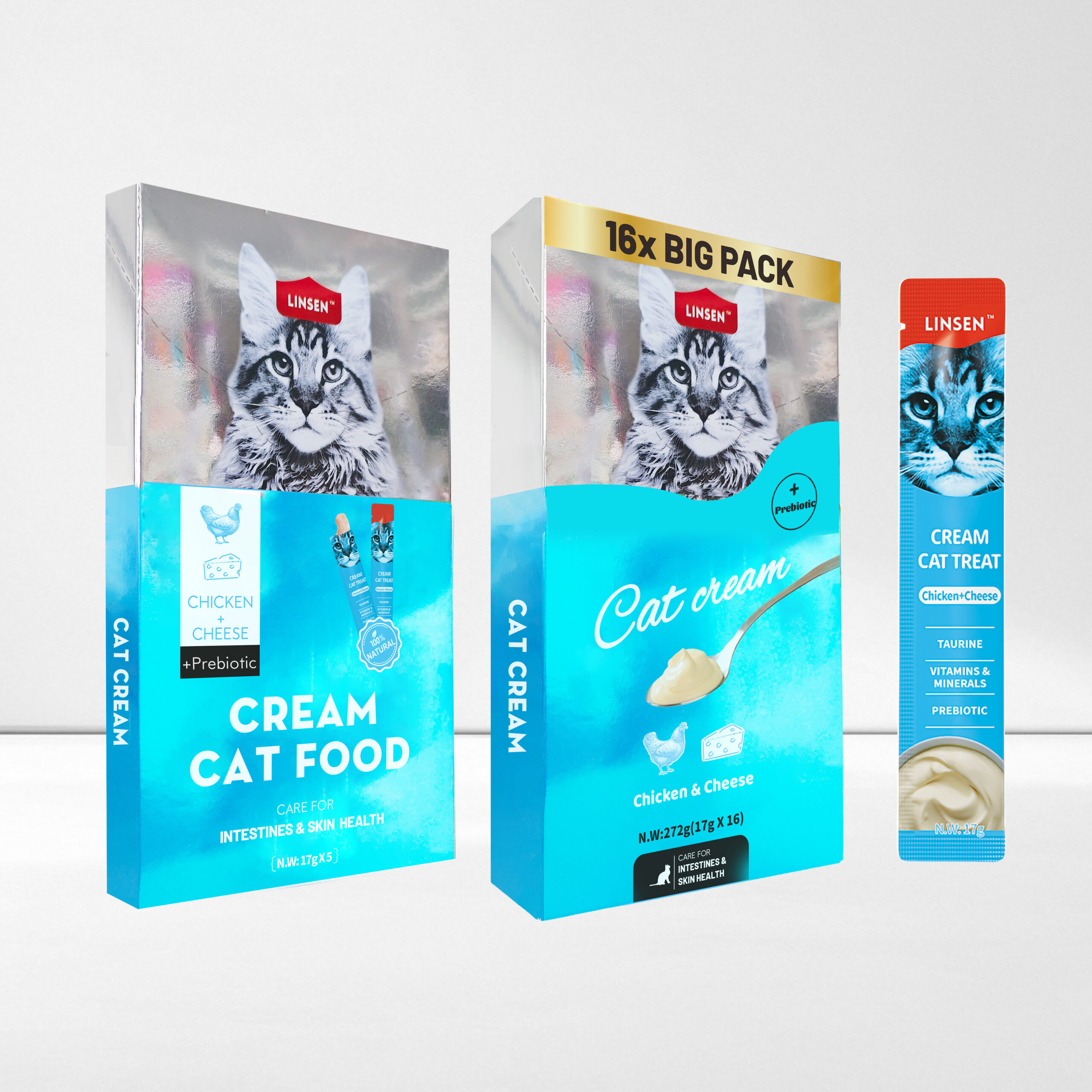 Linsen Cream Cat Treat Chicken & Cheese
