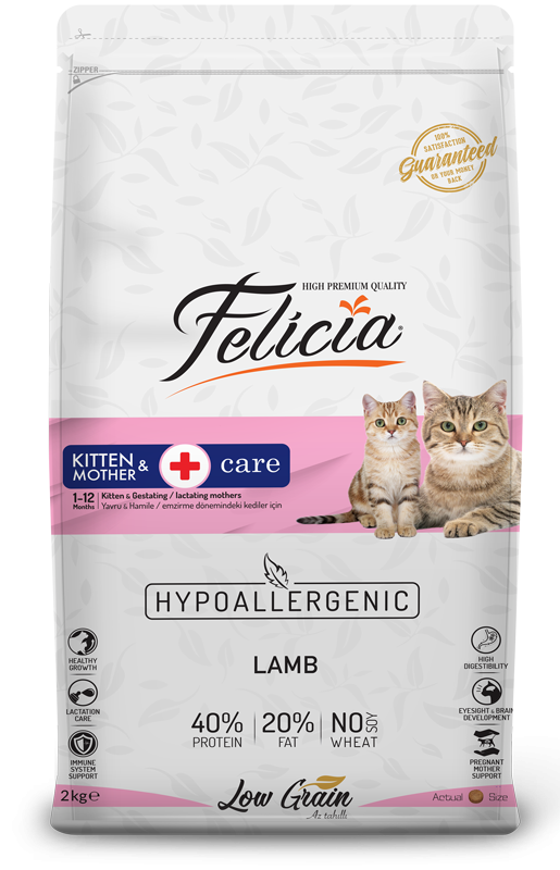 Felicia Kitten & Mother Care 1-12 Months - Hypoallergenic Lamb Cat Food