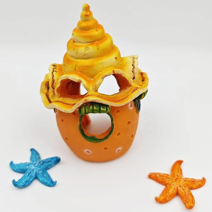 Seashell House Aquarium Ornament