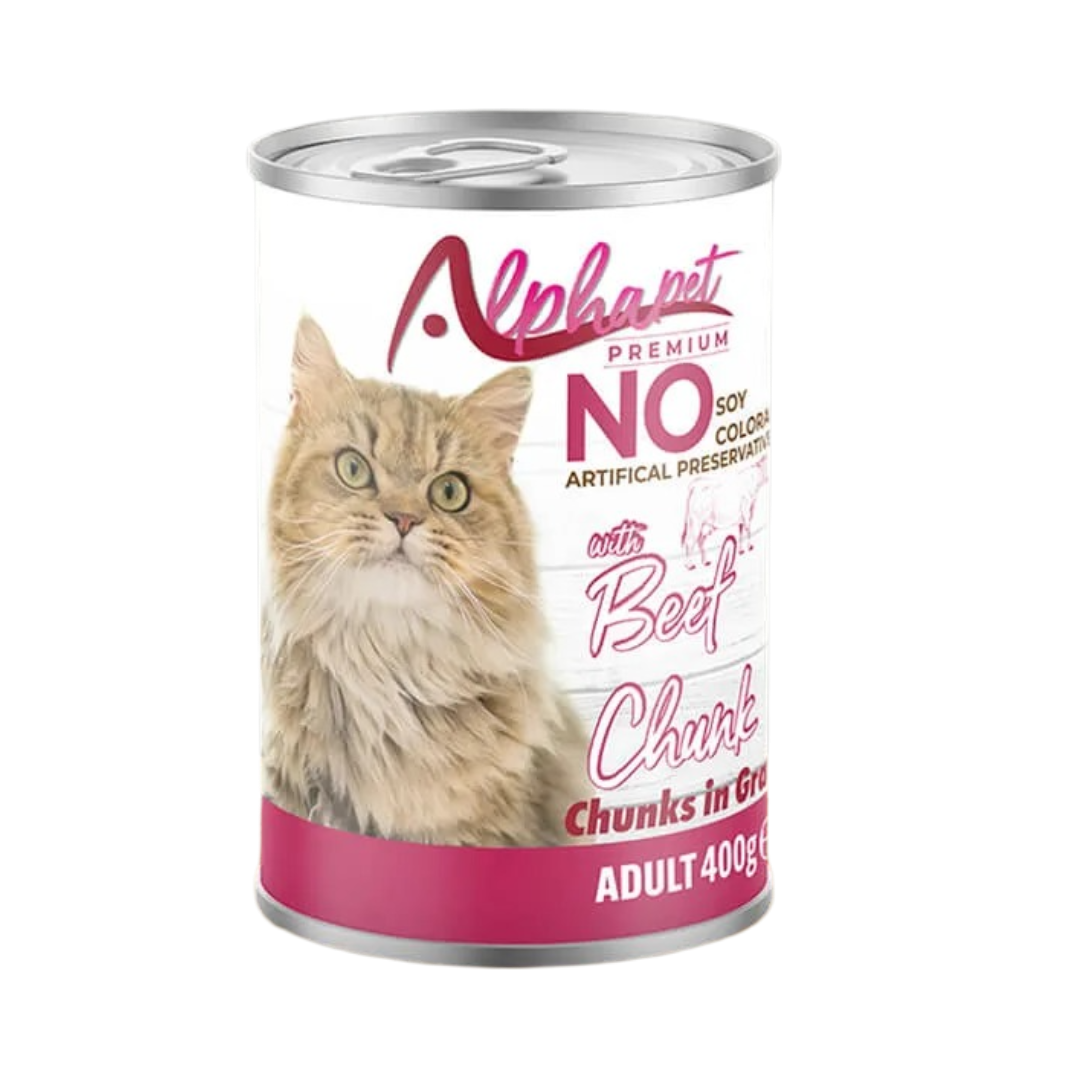 Alphapet Premium Beef Chunks in Gravy