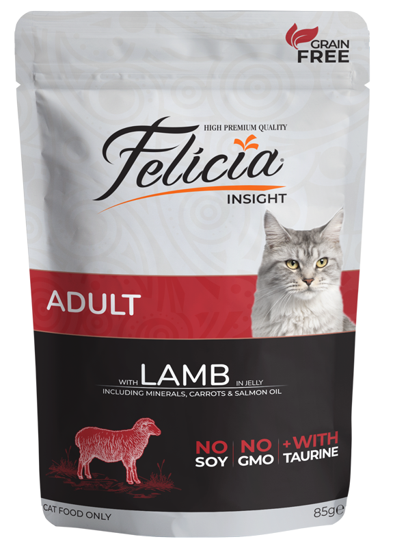 Felicia Grain-Free Lamb in Jelly Wet Adult Cat Food
