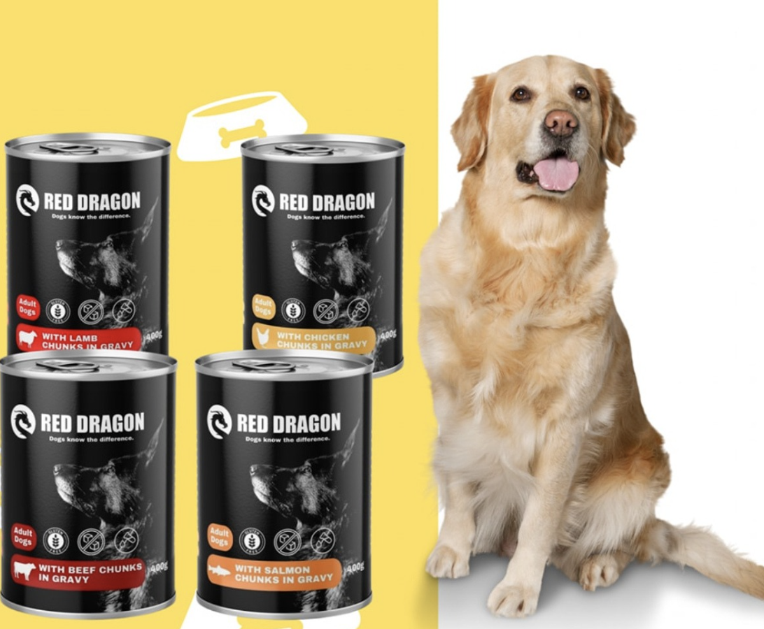 Red Dragon Wet Dog Food – Multiple Flavors