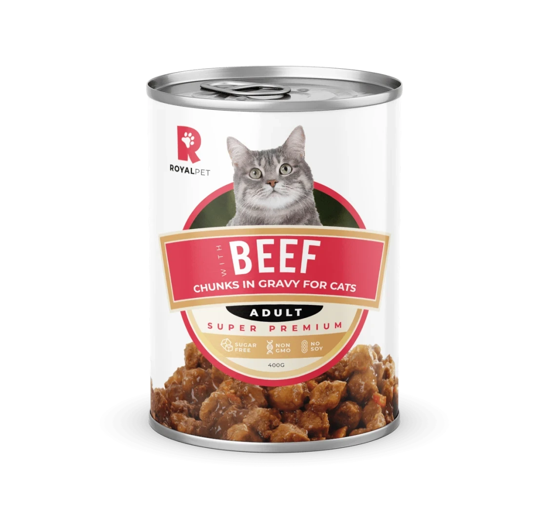RoyalPet Super Premium Adult Cat Food Beef in Gravy