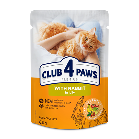 Club 4 Paws Premium – With Rabbit in Jelly (85g)