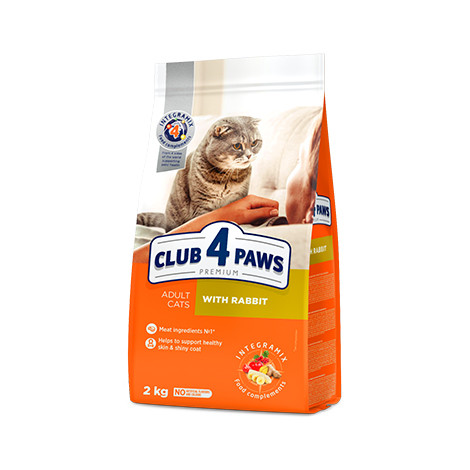 Club 4 Paws Premium For Adult Cats With Rabbit 2Kg
