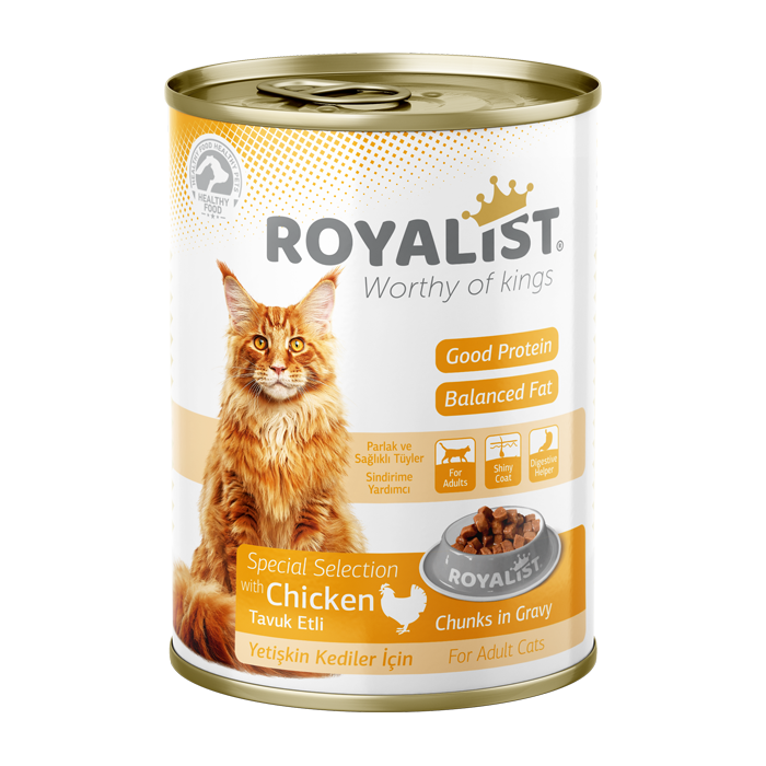Royalist Adult Cat Food Chicken Chunks in Gravy