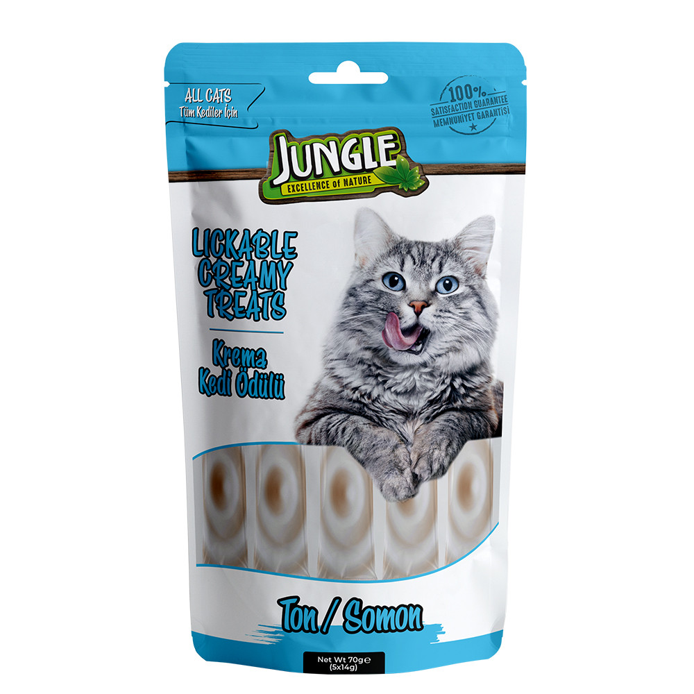 Jungle Cream Tuna & Salmon Liquid Cat Treat