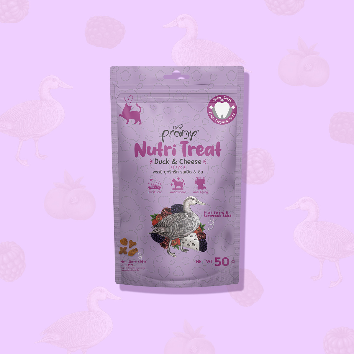 Pramy Duck & Cheese Flavor Nutri-Treat 50gm