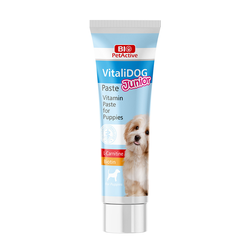 Bio PetActive VitaliDOG Junior Paste – Vitamin Supplement for Puppies & Kittens
