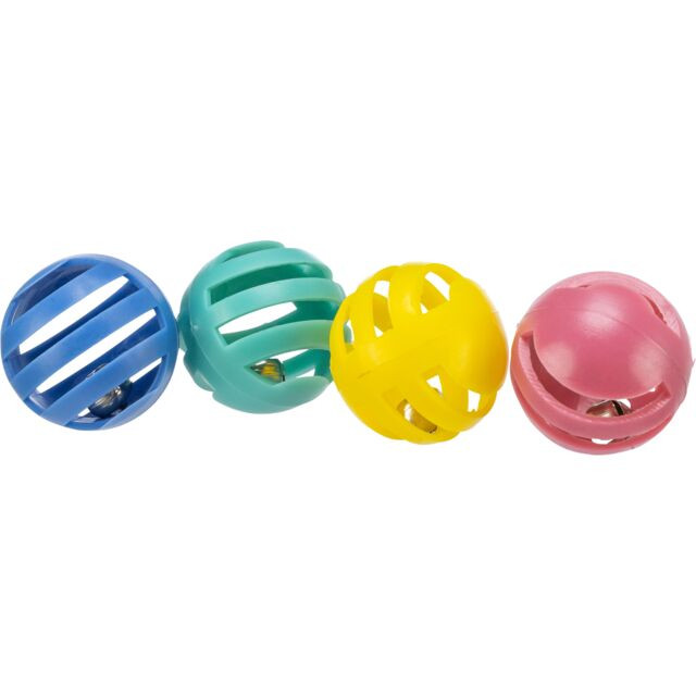 Trixie Set of Toy Balls – 4 Pieces (Ø 4 cm)