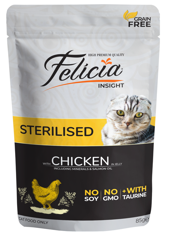 Felicia Grain-Free Sterilized Chicken in Jelly Wet Cat Food